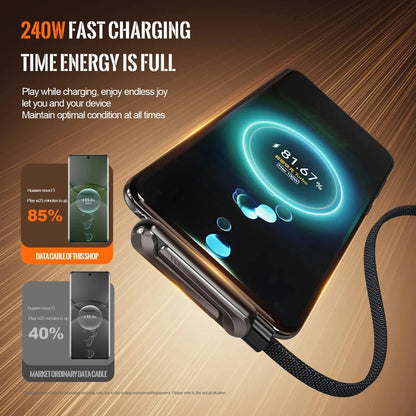 Cable de charge 2 in 1 USB-C-240W